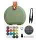 thumbnail image 1 of de costura Estuche de cuero PU con asa Cinta métrica para adultos Principiantes Verde Zulema Hilo de coser, 1 of 8