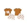 thumbnail image 7 of JYYYBF Baby Boys Shorts Set, Short Sleeve Embroidery Letters T-shirt with Baseball Print Shorts Summer Outfit, 7 of 7