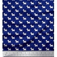 thumbnail image 1 of Soimoi Rayon Fabric Havanese Dog Print Sewing Fabric Yard 56 Inch Wide, 1 of 3