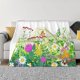 thumbnail image 1 of Fotbe Plants and Insects Manta de Franela con Estampado, Manta Ultrasuave para Cama, Sofá, Auto, Hipoalergénica y Antibolitas-80"x60", 1 of 6