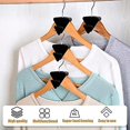 thumbnail image 4 of 25 ganchos para colgar que ahorran espacio, ganchos conectores para colgar ropa, ganchos resistentes para colgar en cascada para armario organizador, se adaptan a todas las perchas (blanco), 4 of 5