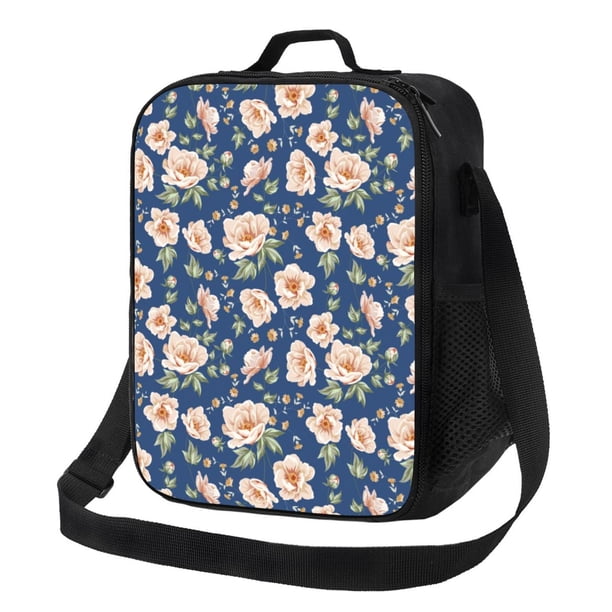 Disketp Flower Bolsa Térmica Estampada para Almuerzo, Lonchera para Hombres y Mujeres Adultos