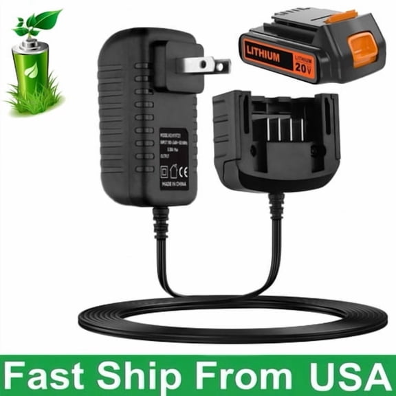 20V Lithium Battery Charger LCS1620 Compatible with Black Decker LGC120 LHT120 LHT2220