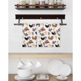 thumbnail image 3 of Farmhouse Rooster Kitchen Dish Towels for Drying Dishes Set of 3, Country Watercolor Flowers Wood Grain Waffle Weave Microfiber Hand Tea Bathroom Towels Quick Dry & Absorbent Towel 15.7x23.6, 3 of 7