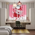 thumbnail image 4 of Valentine's Day Kitchen Curtains Window Panels, Romantic Pink Love Letter Cute Insulated Window Treatment Curtain, Grommet Curtains for Bedroom/Living Room/Bathroom, 2 Piece 52"Wx84"L, 4 of 8