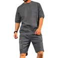 thumbnail image 1 of Conjunto De Playa Cómodo De Mangas Cortas Para Hombre, 1 of 8
