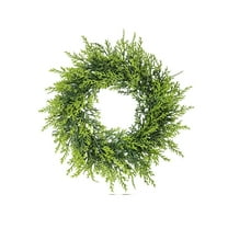 CuiLiyq Large Norfolk Pine Wreath for Front Door, Artificial Christmas Wreaths Faux Pine Needles Green Fake Wreath, for Walls Porches Farmhouse Indoor Outdoor Home Decor