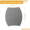 thumbnail image 2 of Unique Bargains 4 Pcs 79x89mm Universal 3D Car Door Cup Protector Sticker - Car Auto Door Handle Protective Film Anti-Scratches - Grey, 2 of 6