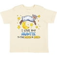 thumbnail image 3 of Inktastic I Love My Auntie to the Moon and Back Cute Sheep Boys or Girls Toddler T-Shirt, 3 of 5