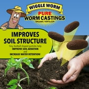 Wiggle Worm 100% Pure Organic Worm Castings - Organic Fertilizer for Houseplants, Vegetables, and More, 30-Pounds (2 Pack)