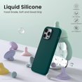 thumbnail image 2 of Funda de silicona CHAO para iPhone 14 Pro 6.1 a prueba de golpes Verde oliva, 2 of 5