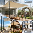 thumbnail image 6 of 2 Pack 12ft Heavy Duty Shade Sail Poles with Spiral Anchor & D-Clamps, for Sun Shade Outdoor, String Lights, Patio, Backyard, Garden, Grassland and Terrace, 6 of 8
