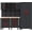 Black red 6PCS, variant on HPDMC 72in Rolling Tool Chest Cabinet Mobile Garage Workbench Heavy-Duty Tool Cabinet on Wheels with 11 Drawers, 2-Door Cabinet, 3 Top Cabinet, Pegboard & Power Strip for Tool Organization