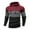 Wine, variant on Men's Waffle Knit Hoodie Drawstring Colorblock Striped Pullover Sweatshirt Long Sleeve Hooded Fall Winter Tops (XL, Wine)