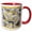 Red/White, variant on 3drose, Rhode-island State Flag, 11oz Two-tone Black Mug