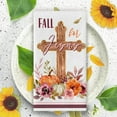 thumbnail image 5 of Hello Fall Religious Cross Flower Kitchen Dish Towels Set of 2, Fall for Jesus Christian Drying Hand Towels Pumpkin Baking Cooking Cloth, Autumn Seasonal Home Kitchen Decoration 18 x 26 Inch, 5 of 6