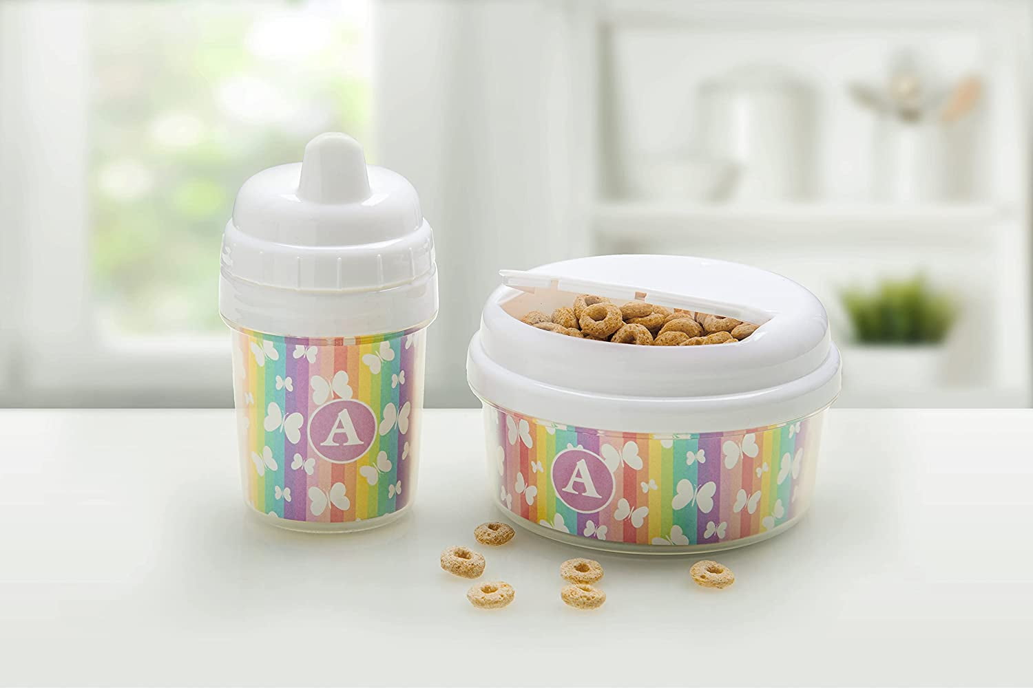 Thermo-Temp 5 oz. Personalized Toddler Sippy Cups in White - Pack of 24
