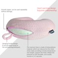 thumbnail image 4 of Almohada de viaje Gosider Neck en forma de U, espuma viscoelástica, color rosa, 4 of 6