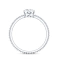 thumbnail image 2 of 1 Carat Diamond Engagement Ring (Lab Grown Diamond, EF-VS Grade), 925 Sterling Silver, US 4.00, 2 of 8