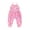 Pink, variant on Bagilaanoe Toddler Baby Girl Easter Jumpsuit Sleeveless Print Romper Pleated Overalls 1T 2T 3T 4T 5T 6T Kids Long Pants Summer Clothes