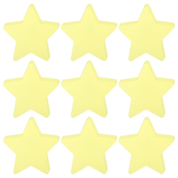 Uxcell 108Pcs Stars Cutouts, 3.5"x4" Paper Star Shaped Paper Cards for Bulletin Board Decorations, Light Yellow