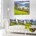 thumbnail image 3 of Designart Lake Rosamarina Panorama - Landscape Photo Throw Pillow - 18x18, 3 of 5