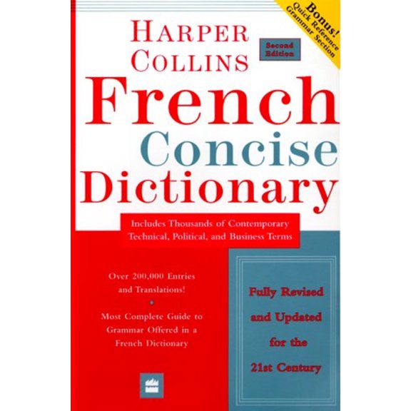 Pre-Owned Collins French Concise Dictionary, 2e (HarperCollins Concise Dictionaries) (Paperback) 0060956895 9780060956899