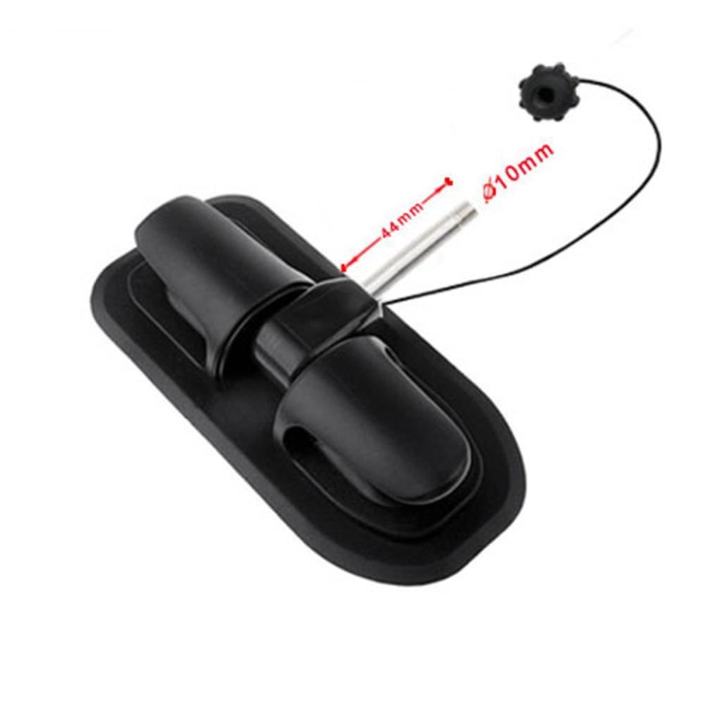 UKCOCO Boat Accessories Paddle Lock Anchor Holder Plastic 1Set Black