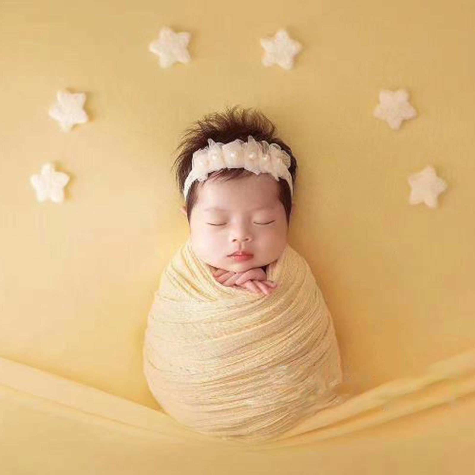 Makited 7pcs Set Diy Handmade Baby Wool Felt Stars Moon Cloud Home Party Decorations Newborn Photo Shooting Photography Props Walmart Com