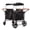 Black, variant on 4-Seater Wagon Stroller with 5-Point Harness, Extra-Thick Support Bar, 5 Modes, Removable Seats, Foldable Frame, Dual Leather Handles for Large Families