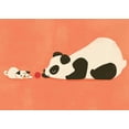 thumbnail image 2 of Fleck, Jay 32x24 White Modern Wood Framed Museum Art Print Titled - The Pug and The Panda, 2 of 4
