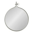 thumbnail image 3 of Kate and Laurel Yitro Round Wall Mirror, 30 x 37, Gray, Decorative Versatile Rustic Wall Decor, 3 of 8