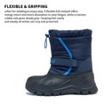 thumbnail image 3 of EQW Kids Waterproof Insulated Winter Snow Boots for Boys and Girls, Hook-and-Loop Strap, Drawstring Closure, Non-Slip Rubber Sole, 3 of 10