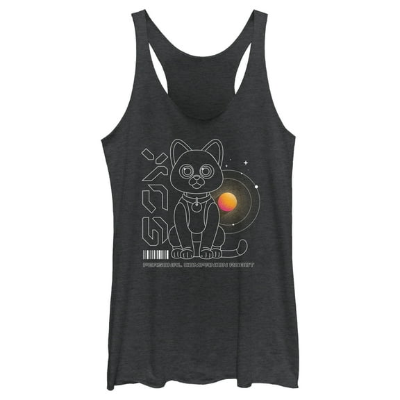 Women's Lightyear Sox Outline  Racerback Tank Top Black Heather X Small