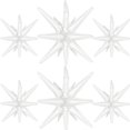 thumbnail image 1 of 6 globos laminados blancos con forma de estrella de 14 puntos de LAIAMER, 56 cm, 1 of 7