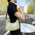 thumbnail image 1 of Bolsas De Hombro Moda mujer cadena de color puro PU Bolso de hombro Casual Hobos Bolso (verde), 1 of 6