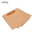 thumbnail image 3 of Uxcell 16x16cm Paper Gift Bag with Handle Storage Bag for Party Favor, Brown 12 Pack, 3 of 5