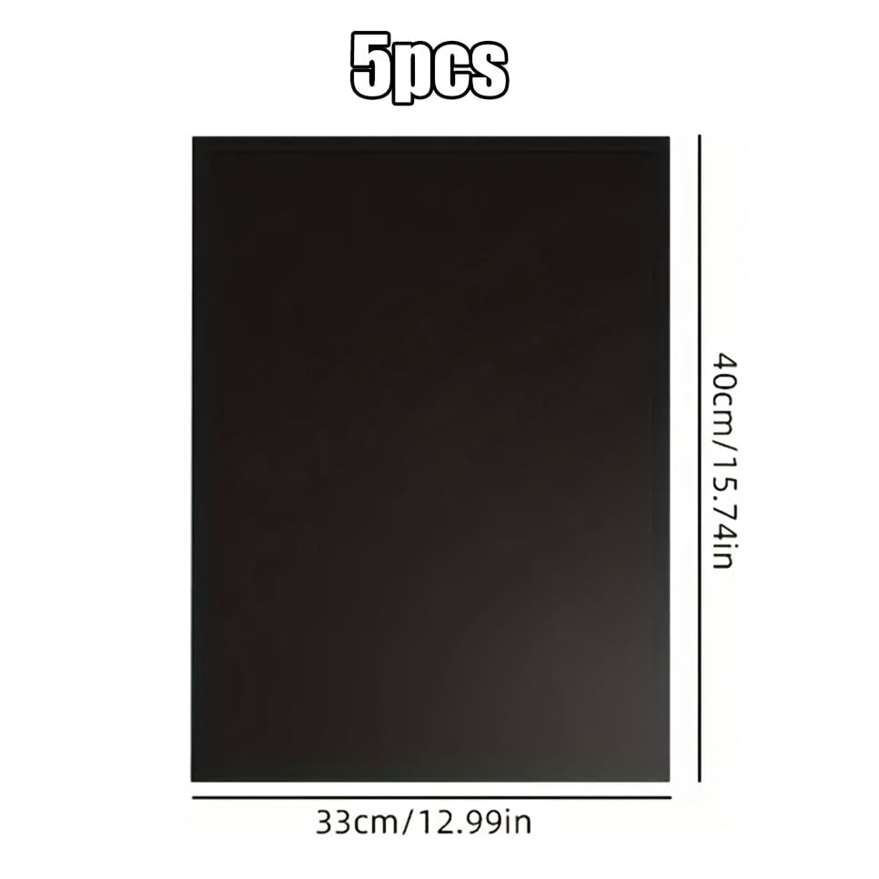 5-Pack High Heat Resistant Non-Stick Grill Mats for Oven, Microwave, Outdoor Picnic, and BBQ