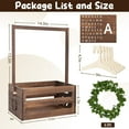 thumbnail image 4 of Baby Shower Gifts Basket Wooden Crate, Personalized Wooden Letters and Baby Clothes Hangers New Born Baby Girl Boy Gifts Vine Decorations Cute Closet with Handle Pregnancy Gifts for New Mom Parents, 4 of 8