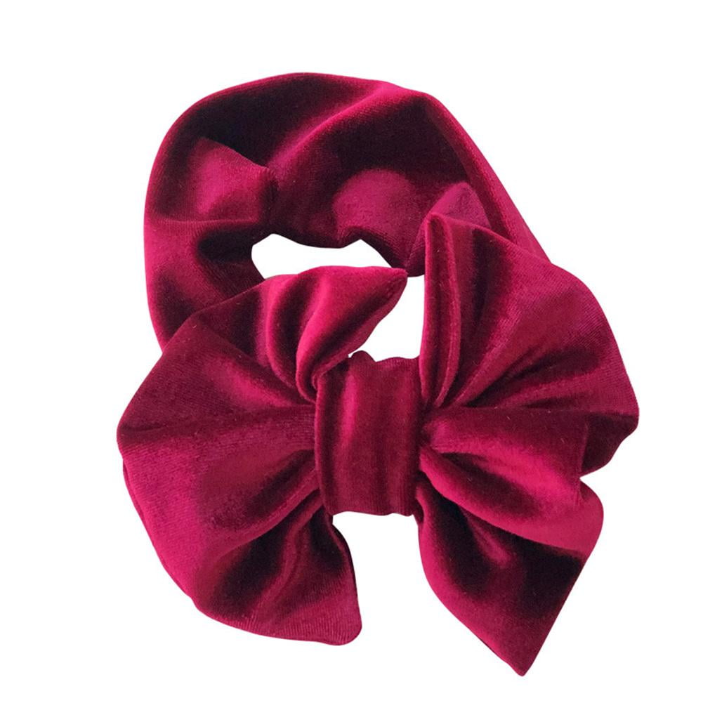 red velvet baby headband