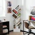 thumbnail image 2 of Costway 10-tier Tree Bookshelf with Drawer Free-standing Bookcase Storage Shelf White, 2 of 8
