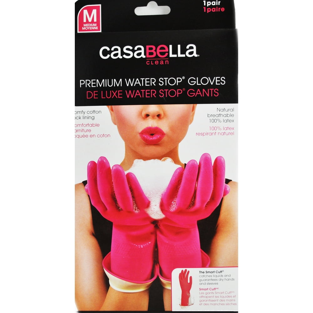 Casabella Water Block Premium Gloves Medium Pink