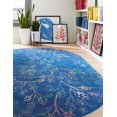 thumbnail image 3 of Rugs.com Blossom Collection Rug – 5' x 8' Oval Blue Medium Rug Perfect For Living Rooms, Large Dining Rooms, Open Floorplans, 3 of 8