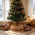 thumbnail image 2 of Qocolcyl Extra Large Rattan Christmas Tree Collar Basket - Rustic Handcrafted Christmas Tree Stand Cover Woven Tree Skirt Collar Christmas Tree Decoration Farmhouse Indoor Decorations for Home, 2 of 6