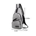 thumbnail image 3 of Clearance! Antqov Crossbody Sling Bag, Lightweight Shoulder Sling Bag for Women Men, Chest Bag Multipurpose Crossbody Mag Men for Travel Gym Sport Supplies, 3 of 6