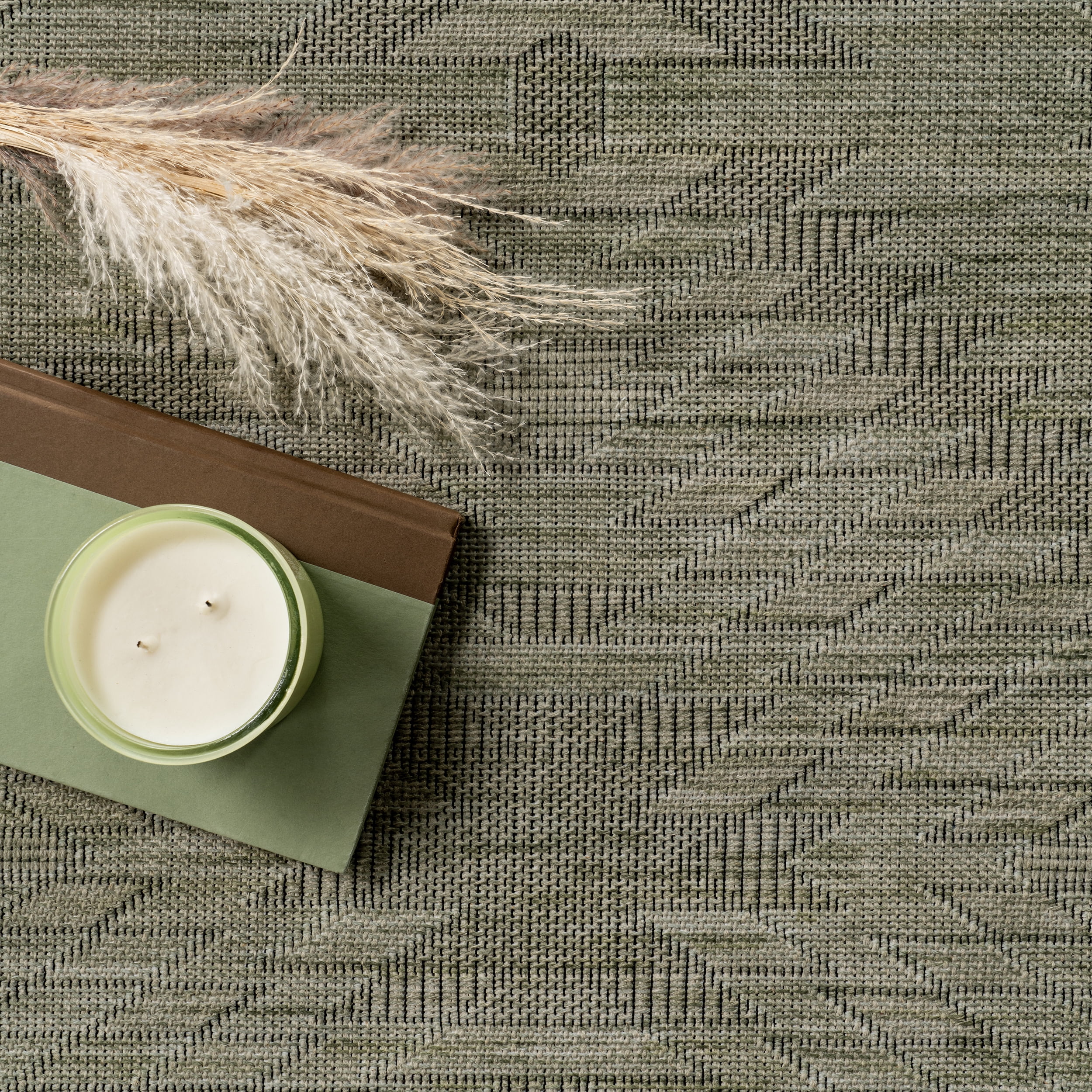 nuLOOM Alma Mid-Century Modern Machine Washable Area Rug, 7' x 9', Sage Green
