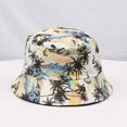 thumbnail image 3 of dianhelloya Bucket Hats Summer Fisherman Hat Floral Print Deep Double-sided Vintage Unisex Sunscreen Portable Rich Colors Summer Sun Hat Headwear, 3 of 5