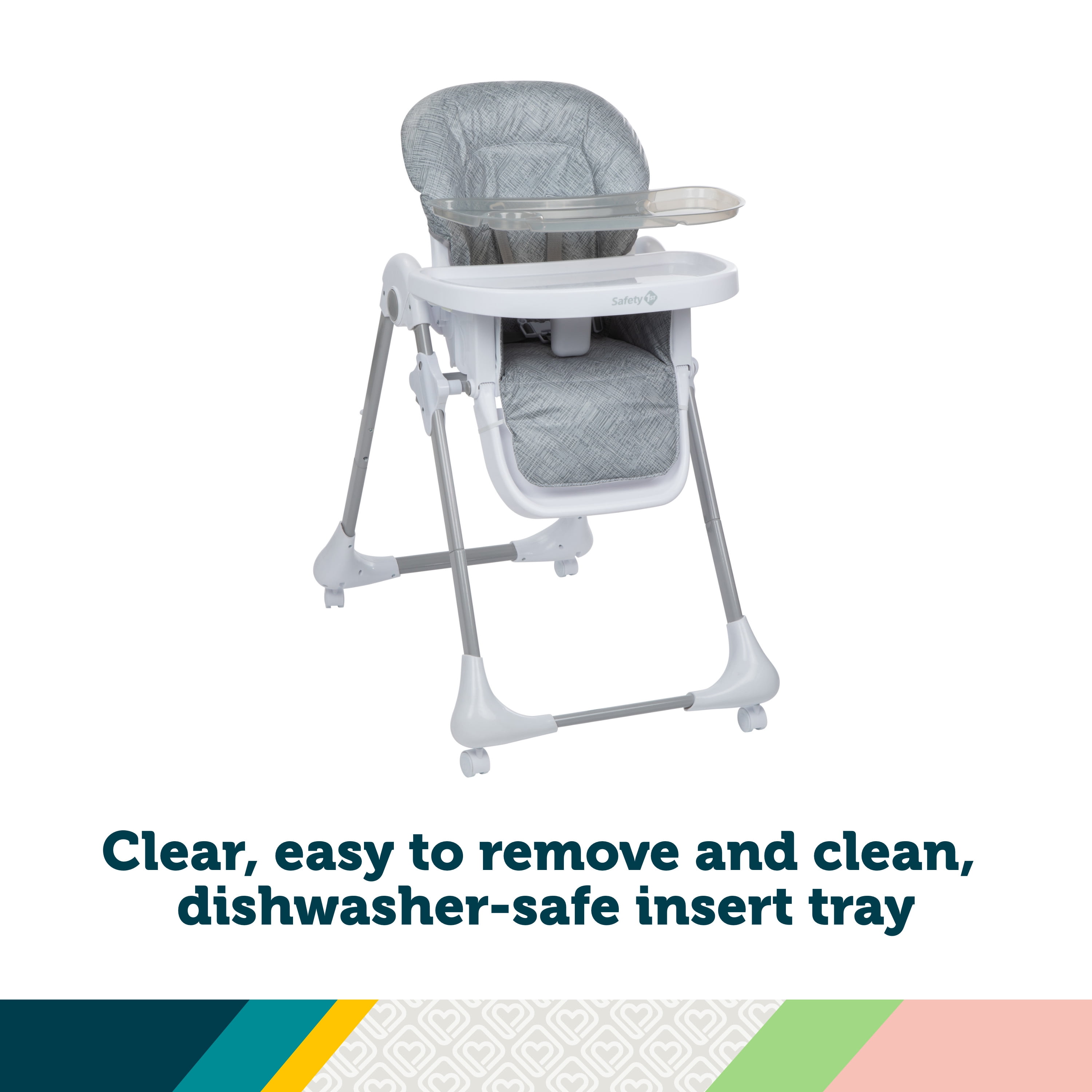 Safety 1st 3-in-1 Grow and Go High Chair, Raindrop, Toddler