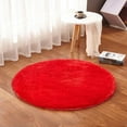 thumbnail image 1 of Plush Chair Floor Mat Round Carpet Children Bedroom Mat Play Tent Area Rug Yoga Mat, 1 of 6