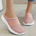 thumbnail image 3 of Hessimy Mules Clogs for Women Summer Air Cushion Platform Mesh Mules Sneaker Sandals for Female Lightweight Beach Shoes Outdoor Slippers Walking Shoes(Pink,8), 3 of 7